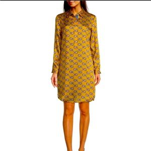 J.McLaughlin Amara mini heraldic knot shirt dress size M